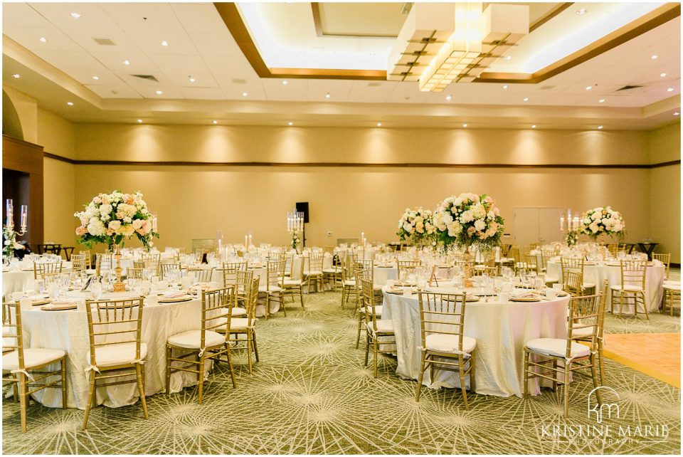 Westin Gaslamp Quarter Hotel San Diego Wedding Photo | ballroom reception overview | © Kristine Marie Photography (57)