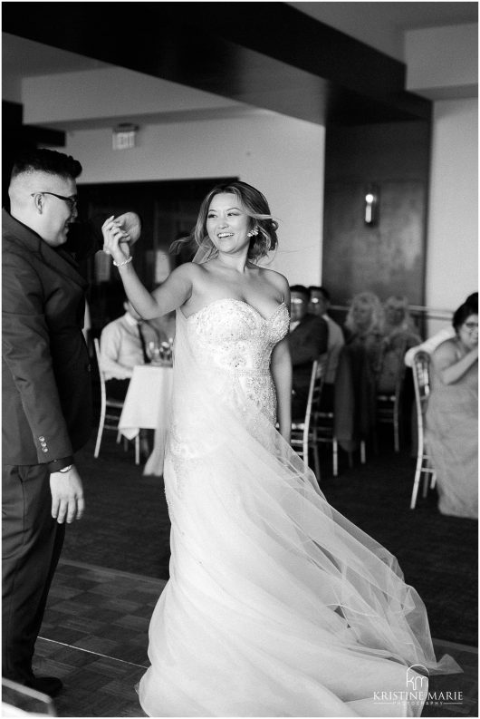 first dance black and white | Tom Ham's Lighthouse San Diego Wedding Photo | © Kristine Marie Photography (22)