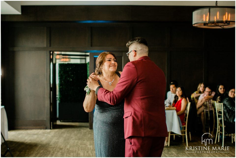 mother and groom first dance | Tom Ham's Lighthouse San Diego Wedding Photo | © Kristine Marie Photography (13)