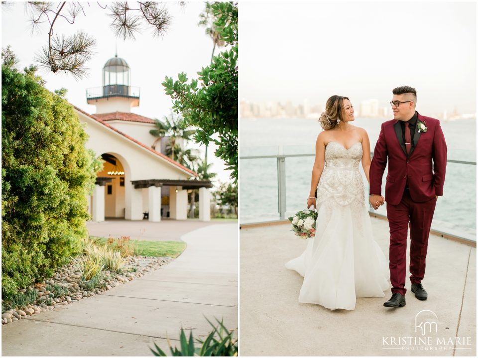 romantic portraits | Tom Ham's Lighthouse San Diego Wedding Photo | © Kristine Marie Photography (9)