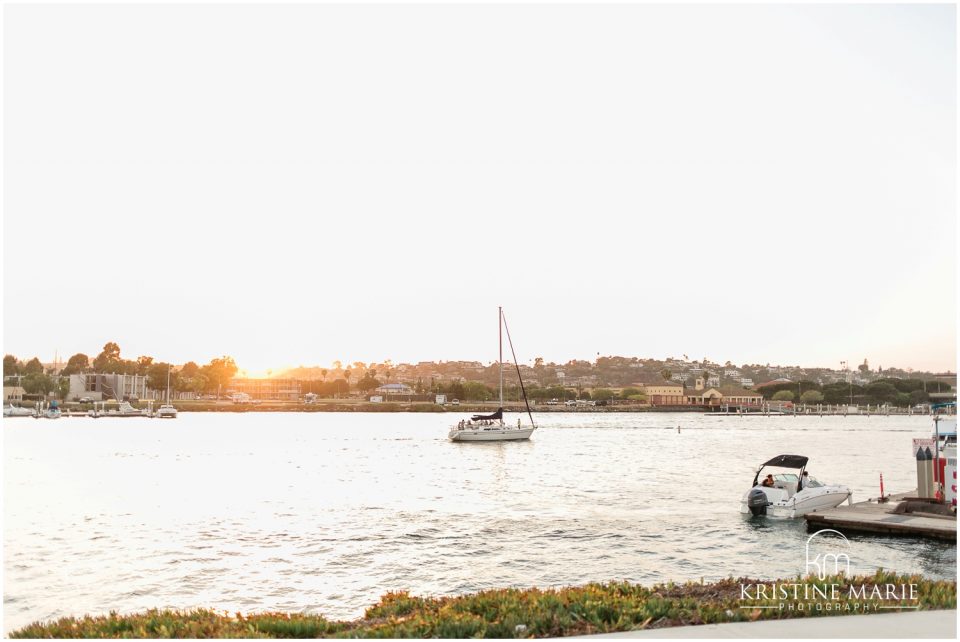 sunset harbor island | Tom Ham's Lighthouse San Diego Wedding Photo | © Kristine Marie Photography (5)