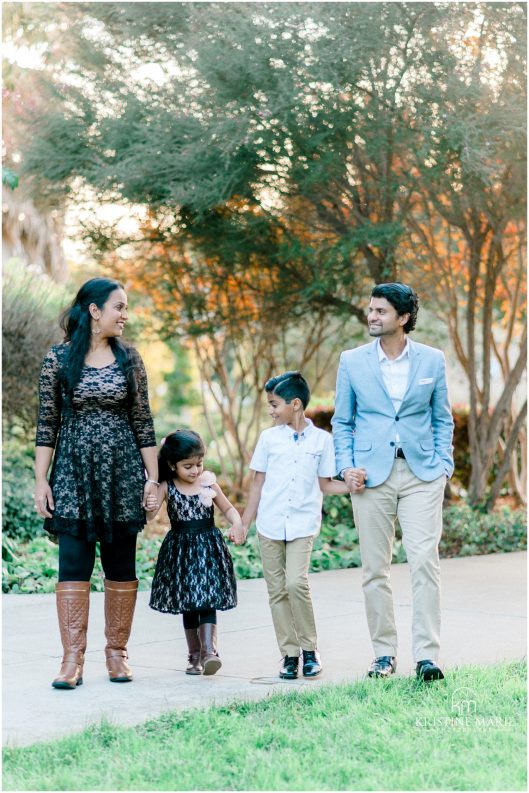 Family of Four Fall Portraits | San Diego Holiday Photographer 