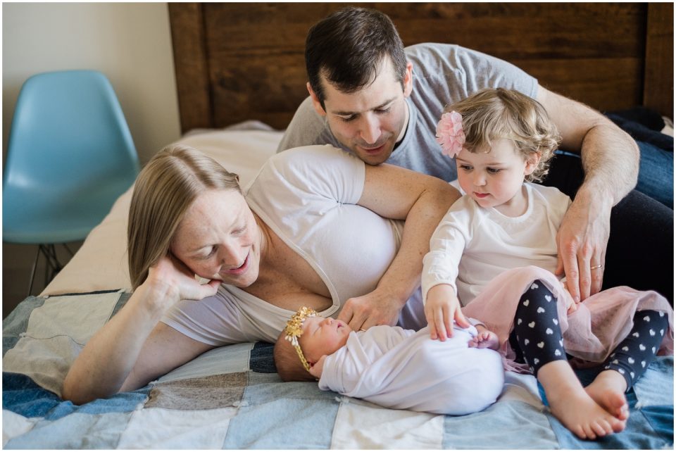 family of four newborn baby Yokosuka Lifestyle Newborn Baby Photographer | San Diego Family Photographer © Kristine Marie Photography