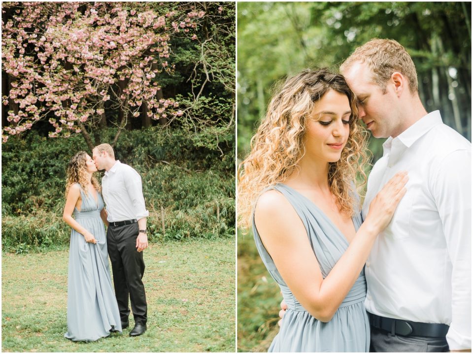 cherry blossoms anniversary photo | Yokosuka Tokyo Family Couples Photographer | © Kristine Marie Photography 