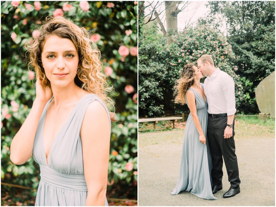 portrait couple kissing | Yokosuka Tokyo Family Couples Photographer | © Kristine Marie Photography 