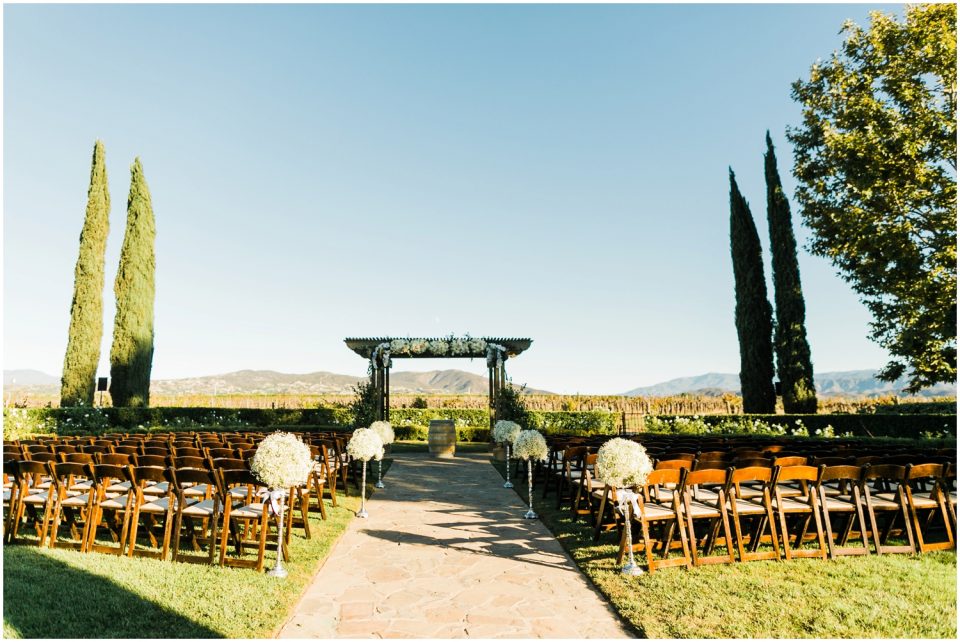 ceremony vineyard view | Temecula Ponte Winery Wedding Photographer | Kristine Marie Photography