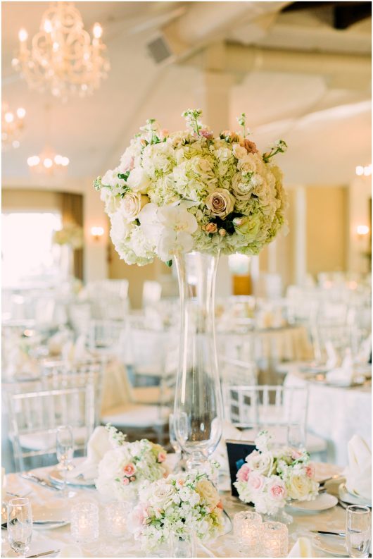 tall floral centerpiece | Temecula Ponte Winery Wedding Photographer | Kristine Marie Photography