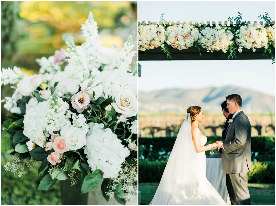 exchanging wedding vows | Temecula Ponte Winery Wedding Photographer | Kristine Marie Photography