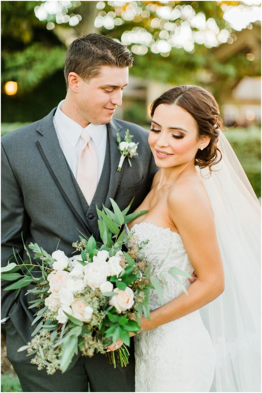 romantic bride and groom photo | Temecula Ponte Winery Wedding Photographer | Kristine Marie Photography