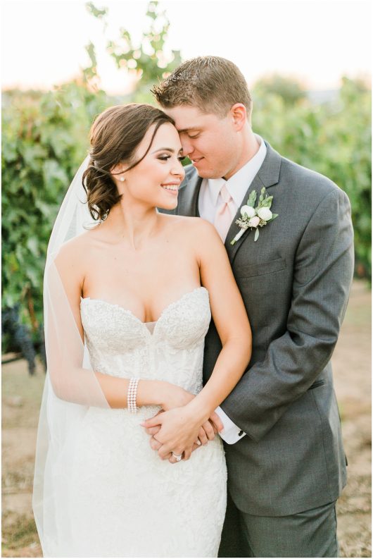  bride and groom vineyard photo | Temecula Ponte Winery Wedding Photographer | Kristine Marie Photography