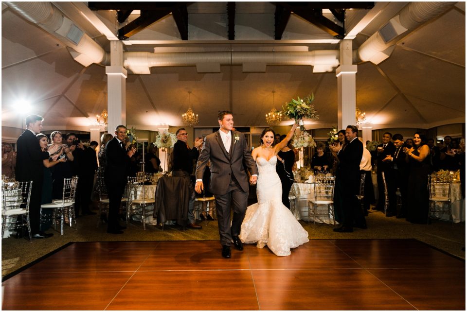 grand entrance bride and groom photo | Temecula Ponte Winery Wedding Photographer | Kristine Marie Photography