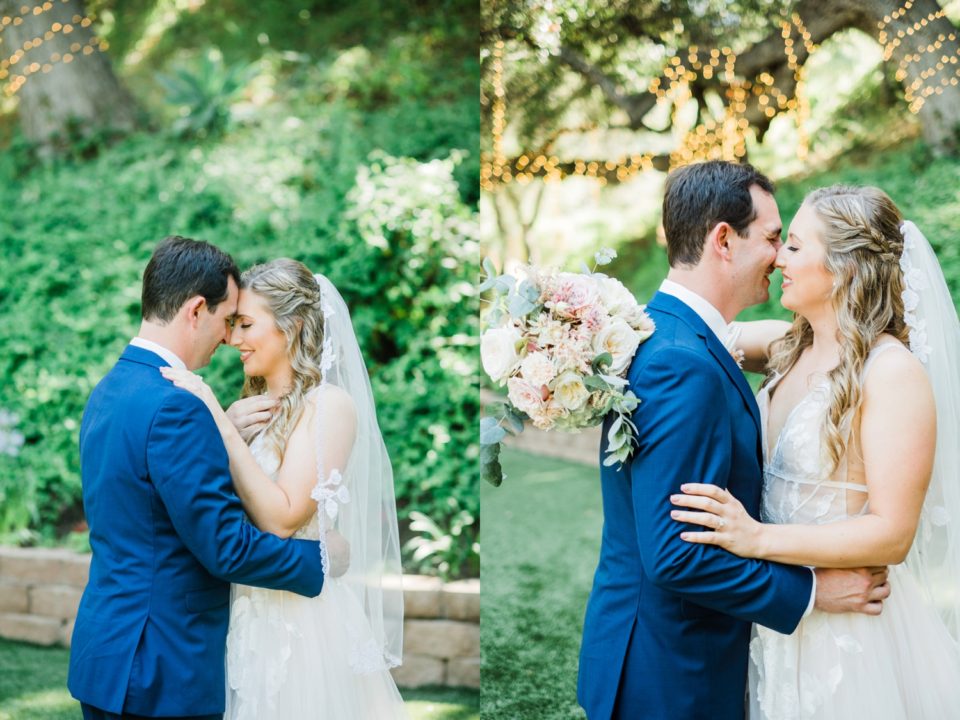 First Look Los Willows Wedding Photo | Fallbrook San Diego Wedding Photographer | © Kristine Marie Photography (14)