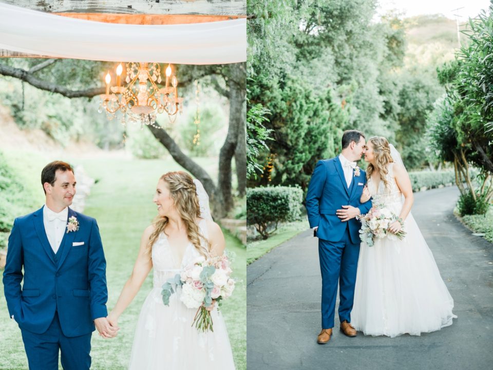 romantic bride and groom Los Willows Wedding Photo | Fallbrook San Diego Wedding Photographer | © Kristine Marie Photography (22)