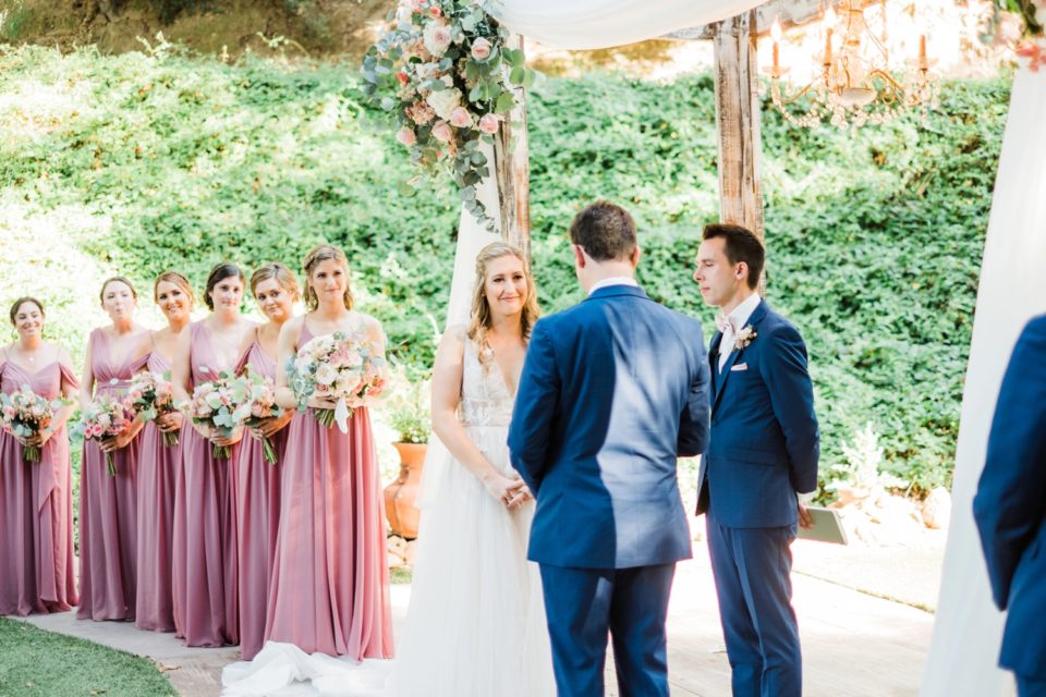 exchanging vows Los Willows Wedding Photo | Fallbrook San Diego Wedding Photographer | © Kristine Marie Photography (35)