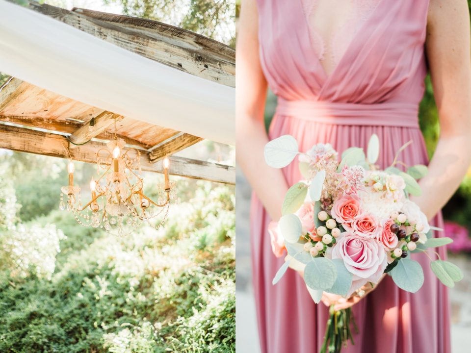 Altar Chandelier Bouquet Los Willows Wedding Photo | Fallbrook San Diego Wedding Photographer | © Kristine Marie Photography (51)