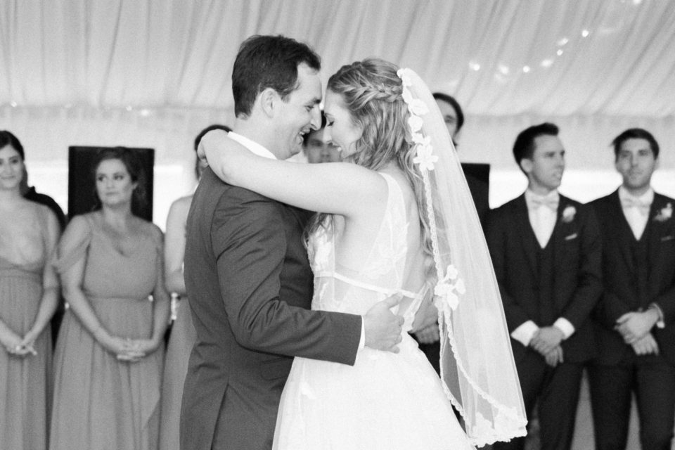 first dance black and white Los Willows Wedding Photo | Fallbrook San Diego Wedding Photographer | © Kristine Marie Photography (65)