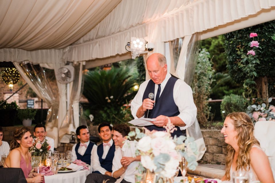 father of bride speech toast Los Willows Wedding Photo | Fallbrook San Diego Wedding Photographer | © Kristine Marie Photography (67)