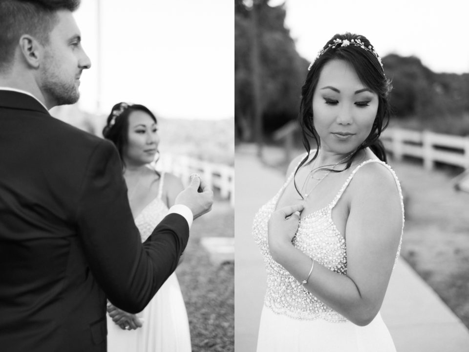 groom holding wedding ring photo | San Diego elopement photographer