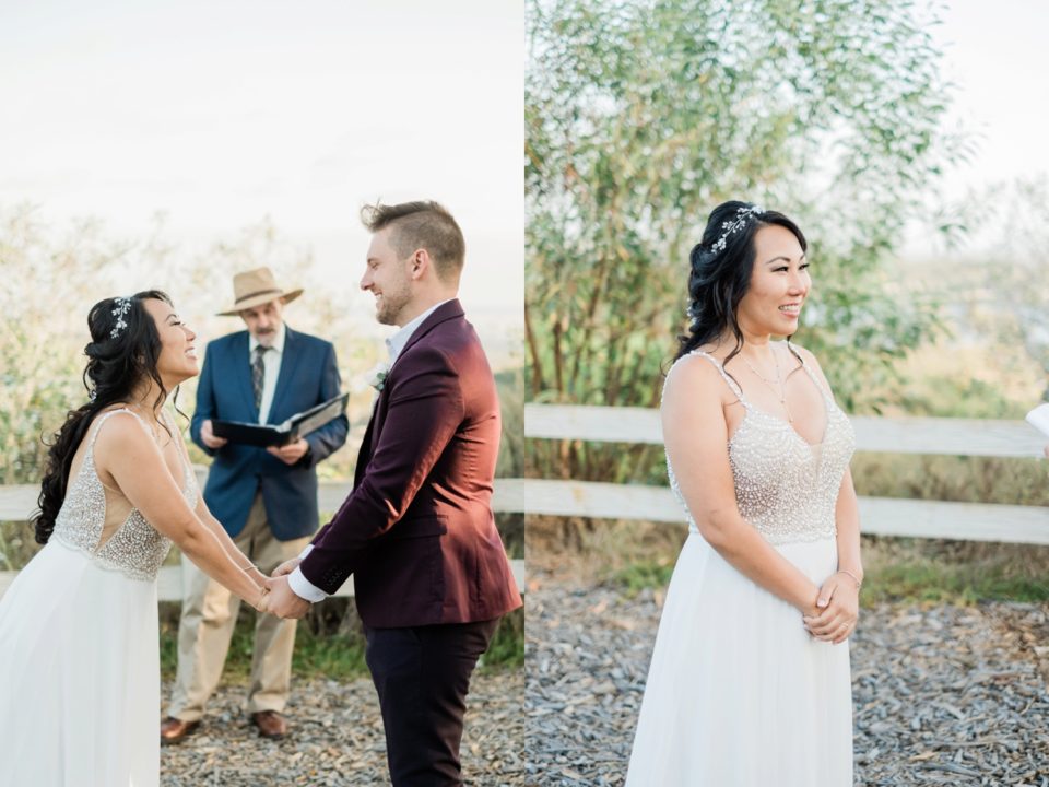 intimate wedding ceremony San Diego Elopement Photographer