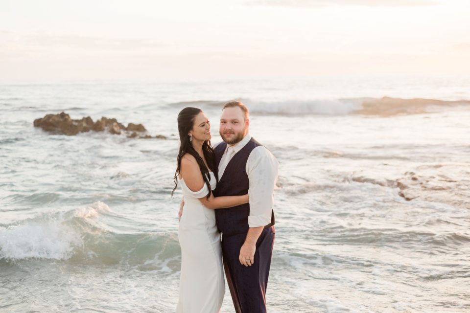 beach wedding photo | San Diego Elopement Photographer © Kristine Marie Photography