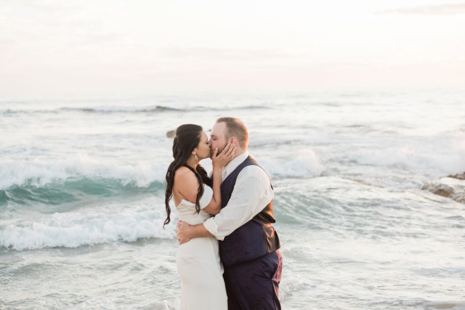 beach wedding photo | San Diego Elopement Photographer © Kristine Marie Photography