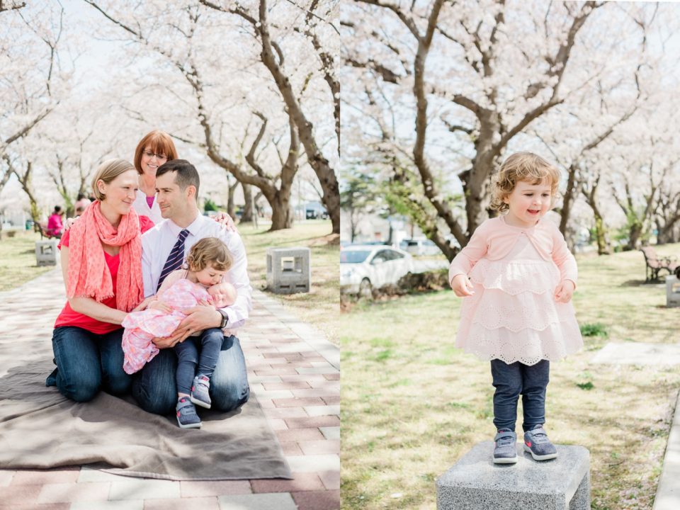 San Diego family photographer | toddler holding newborn baby sister | © Kristine Marie Photography