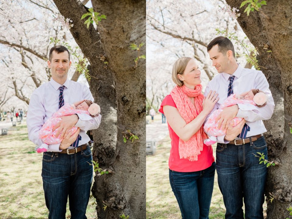 proud parents of newborn baby girl picture | San Diego family photographer | © Kristine Marie Photography