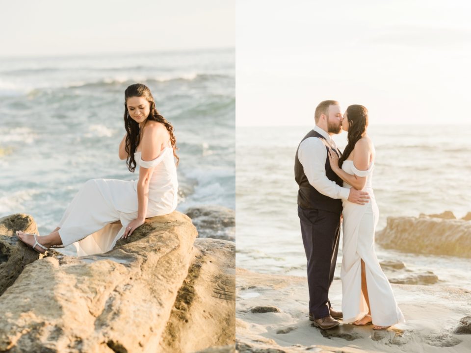 San Diego beach elopement photographer | La Jolla Wedding Photographer | © Kristine Marie Photography