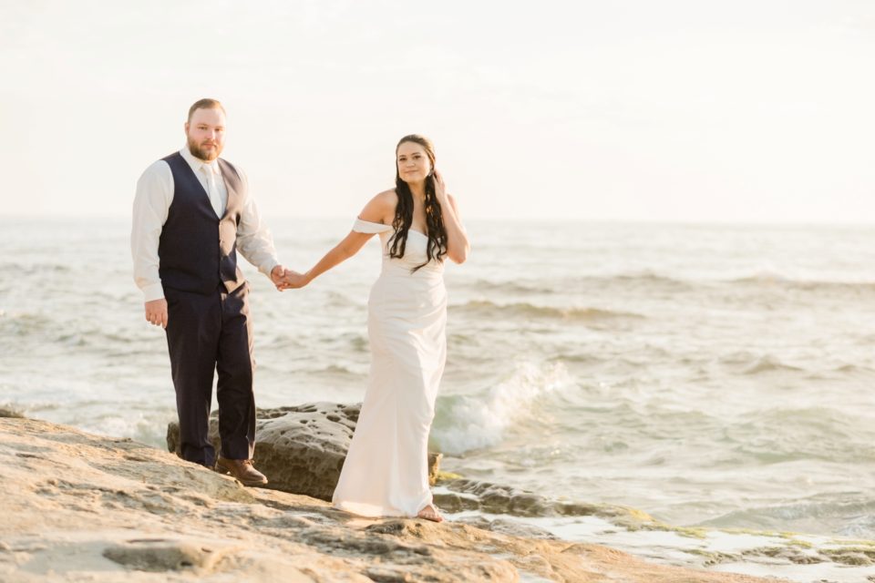 San Diego beach elopement photographer | La Jolla Wedding Photographer | © Kristine Marie Photography