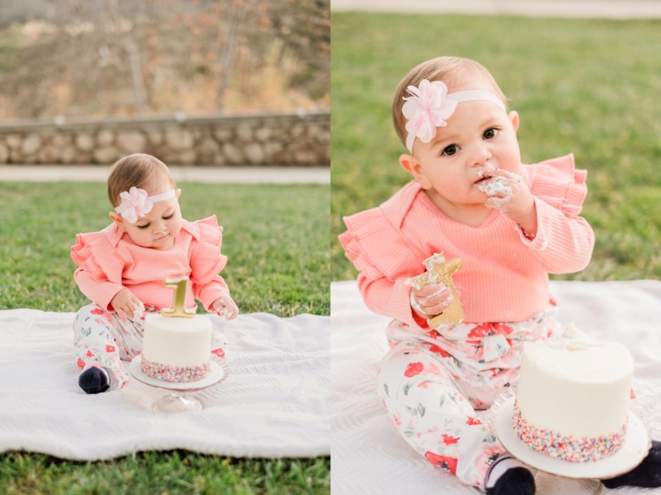 First Birthday Cake Smash Lakeview Park San Marcos San Diego Family Photographer © Kristine Marie Photography