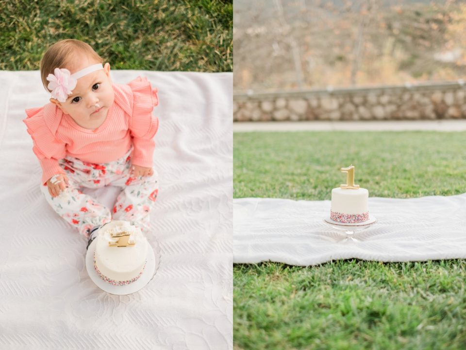 First Birthday Cake Smash Lakeview Park San Marcos San Diego Family Photographer © Kristine Marie Photography