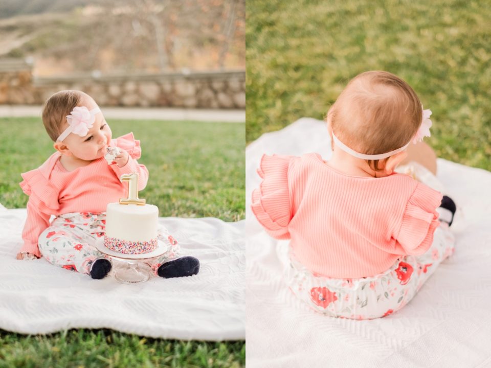 First Birthday Cake Smash Lakeview Park San Marcos San Diego Family Photographer © Kristine Marie Photography