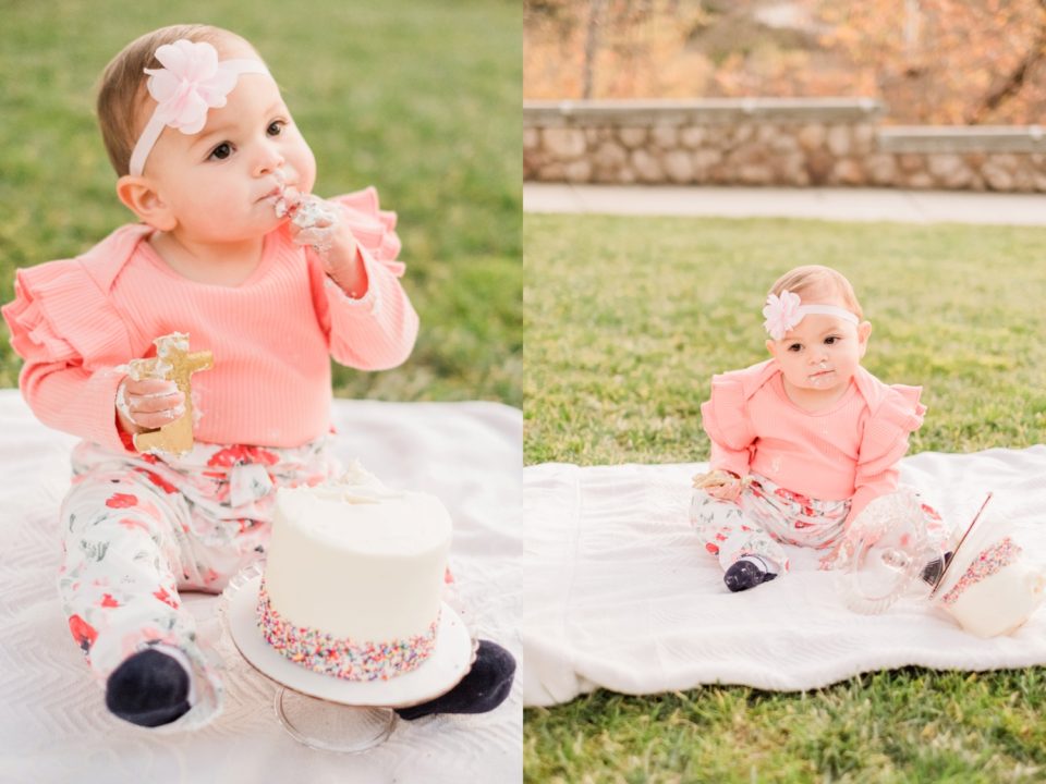 First Birthday Cake Smash Lakeview Park San Marcos San Diego Family Photographer © Kristine Marie Photography