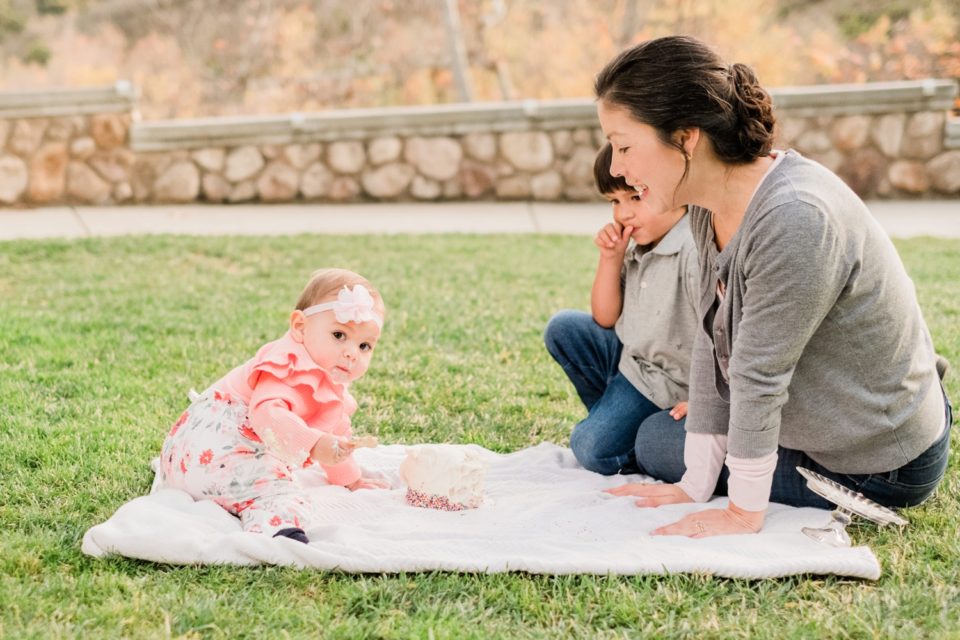 First Birthday Cake Smash Lakeview Park San Marcos San Diego Family Photographer © Kristine Marie Photography