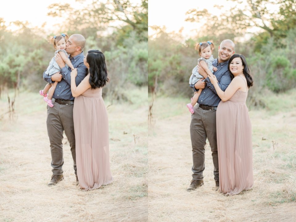 family of three photo Los Penasquitos Canyon Preserve San Diego Maternity Photographer | © Kristine Marie Photography