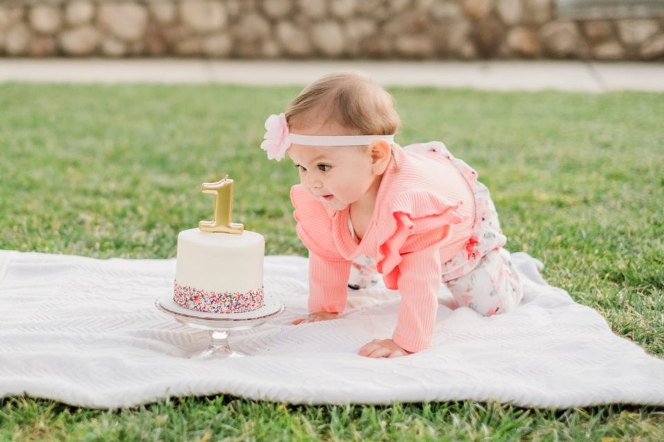 First Birthday Cake Smash Lakeview Park San Marcos San Diego Family Photographer © Kristine Marie Photography