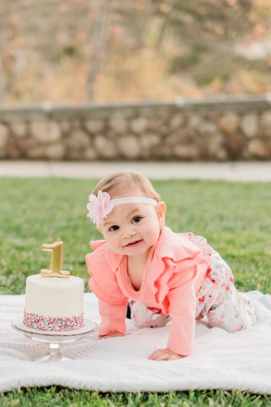 First Birthday Cake Smash Lakeview Park San Marcos San Diego Family Photographer © Kristine Marie Photography