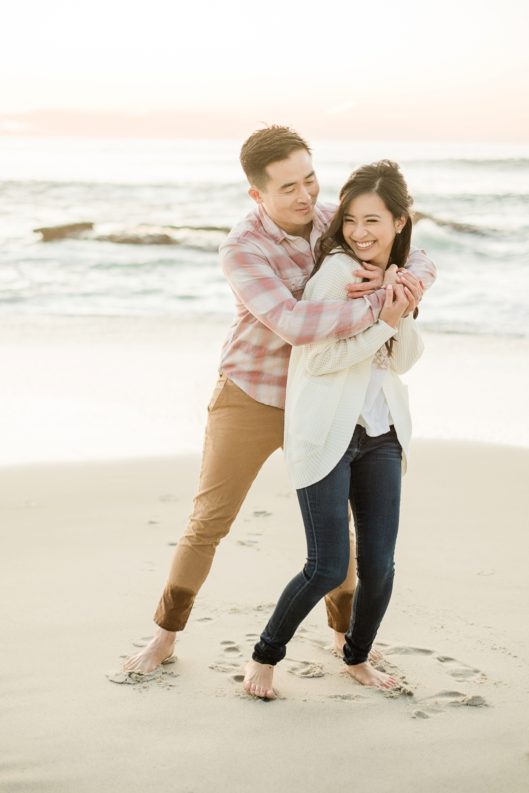 San Diego beach engagement photographer | Windandsea Beach | © Kristine Marie Photography