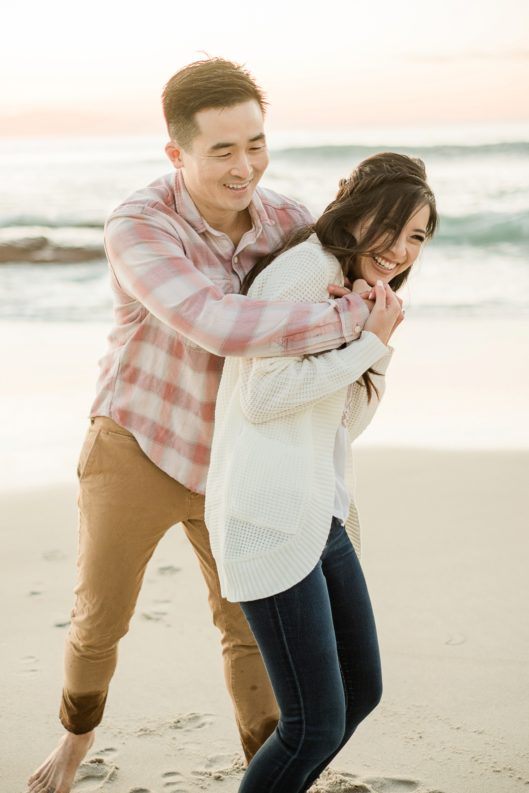 San Diego beach engagement photographer | Windandsea Beach | © Kristine Marie Photography