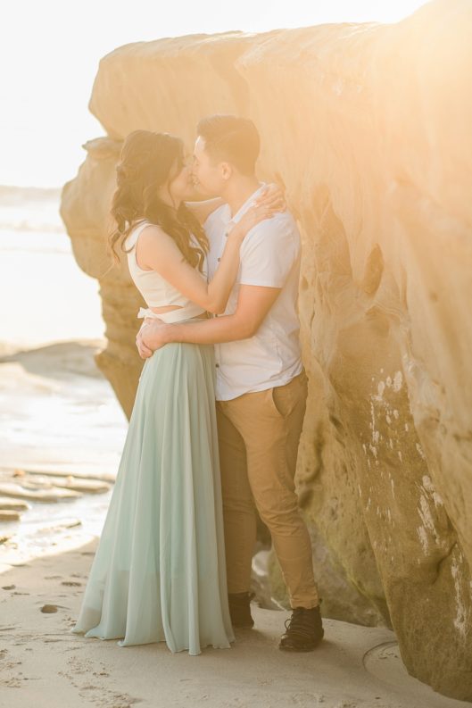 San Diego beach engagement photographer | Windandsea Beach | © Kristine Marie Photography