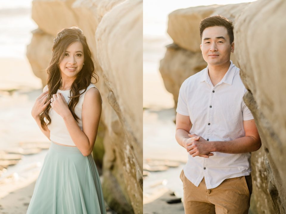 San Diego beach engagement photographer | Windandsea Beach | © Kristine Marie Photography