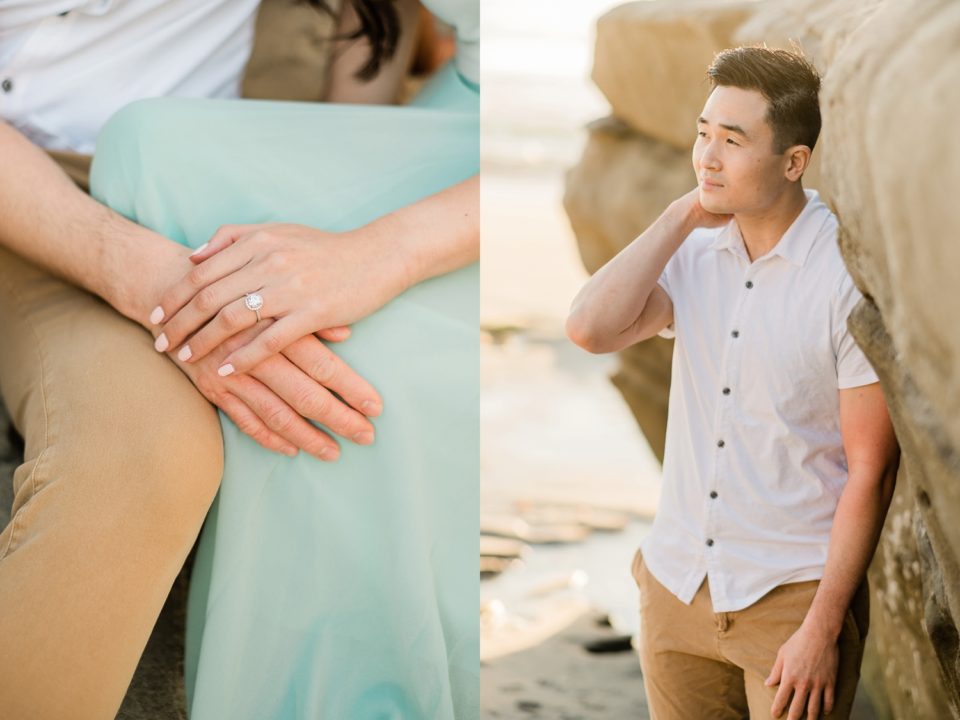 San Diego beach engagement photographer | Windandsea Beach | © Kristine Marie Photography