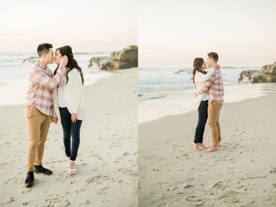 San Diego beach engagement photographer | Windandsea Beach | © Kristine Marie Photography