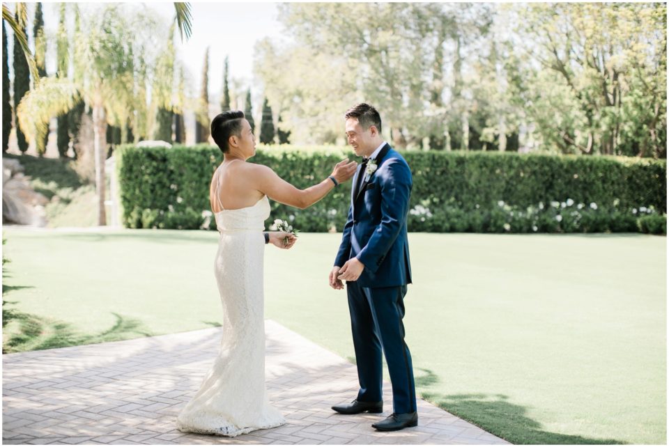 First Look Prank | Carmel Mountain Ranch | CMR Estate San Diego Wedding Photographer | © Kristine Marie Photography