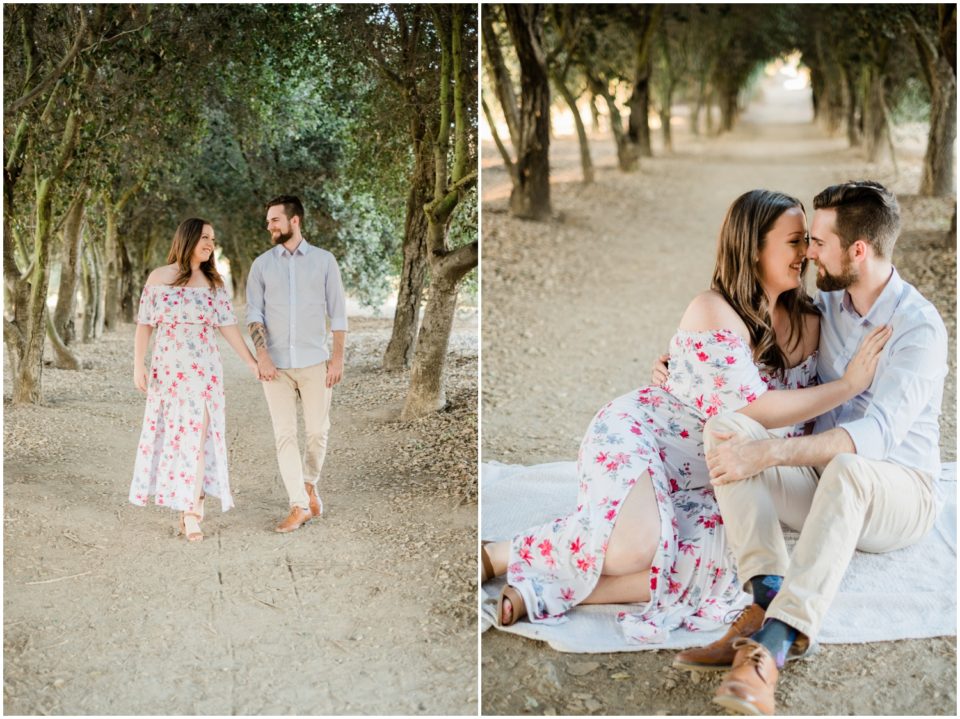 Couple walking hand in hand | San Diego Engagement Photography | © Kristine Marie Photography