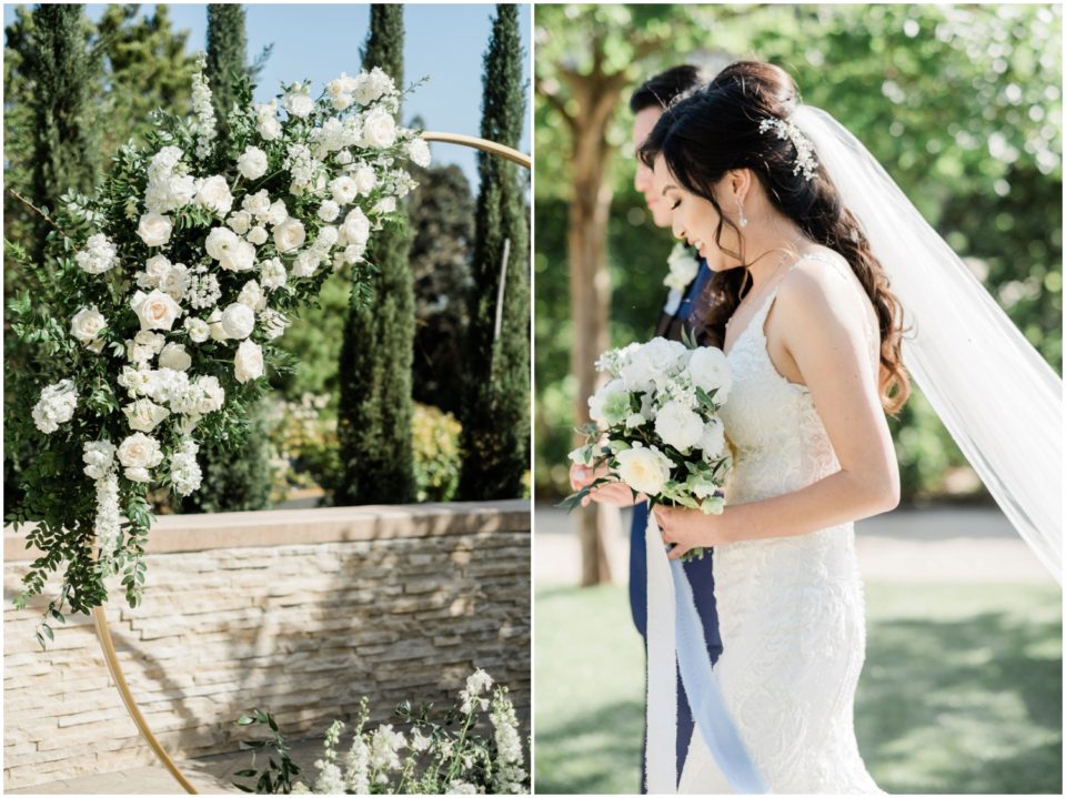 wedding circle arch | Carmel Mountain Ranch | CMR Estate San Diego Wedding Photographer | © Kristine Marie Photography