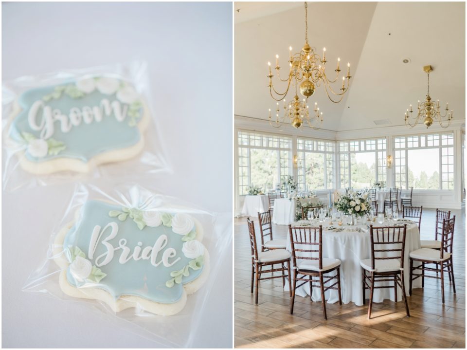 custom wedding cookies | Carmel Mountain Ranch | CMR Estate San Diego Wedding Photographer | © Kristine Marie Photography