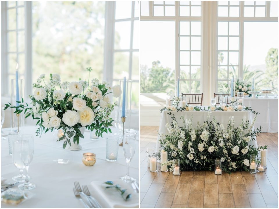 reception set up Carmel Mountain Ranch Estate San Diego Wedding Venue | CMR Estate Wedding Photographer | © Kristine Marie Photography