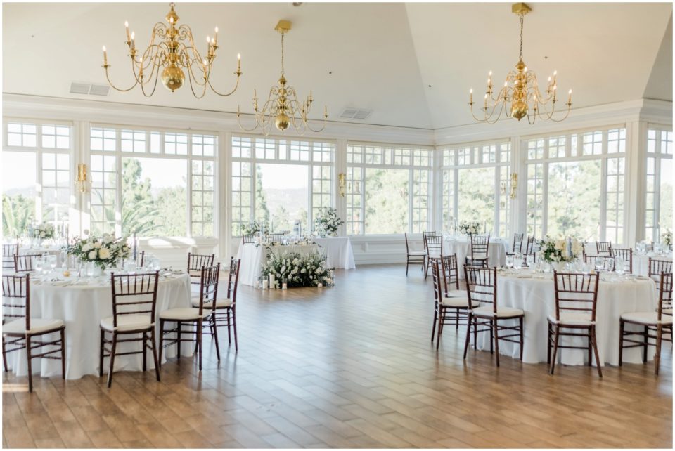 reception set up Carmel Mountain Ranch Estate San Diego Wedding Venue | CMR Estate Wedding Photographer | © Kristine Marie Photography