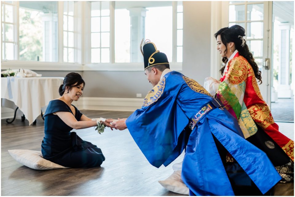 Korean Wedding Tea Ceremony | Carmel Mountain Ranch | CMR Estate San Diego Wedding Photographer | © Kristine Marie Photography